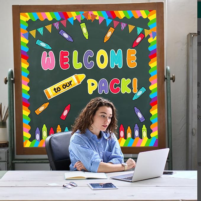 79 Pcs Welcome Back to School Bulletin Board Decorations | Welcome to Our Pack