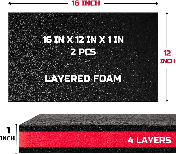 ONREVA Tool Box Foam 16x12x1 inch 2Pack, Foam Inserts