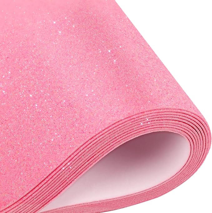 10 Sheets Glitter Paper Sheet for Crafts, A4 Cardstock Self-adhesive Paper for