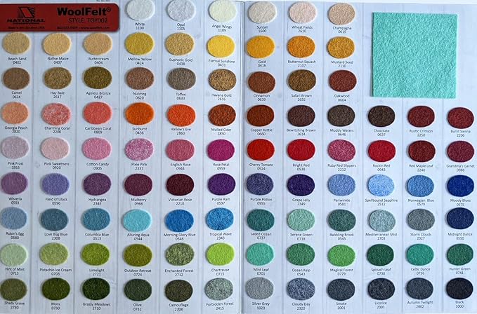 Rocking Red - Wool Felt Oversized Sheet - 35% Wool Blend - 1 12x18 inch Sheet