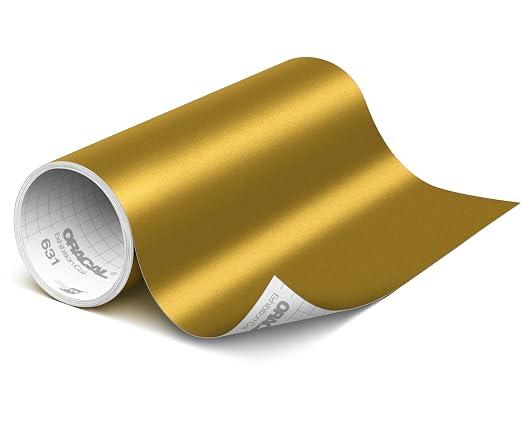 ORACAL 631 Matte Gold Vinyl Durable Roll Easy to Weed Permanent Adhesive Craft