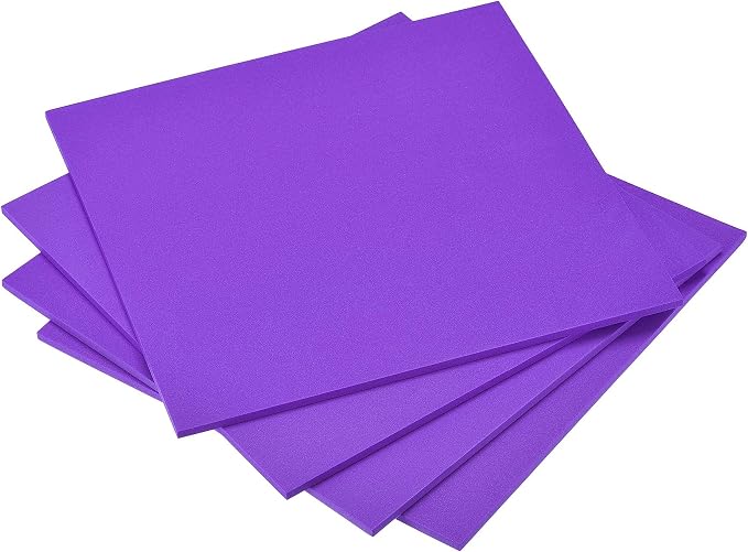 uxcell Purple EVA Foam Sheets 10 x 10 Inch 5mm Thickness