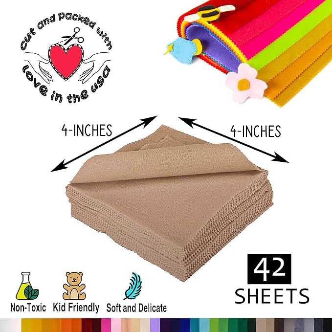 FabricLA Acrylic Felt Sheets for Crafts