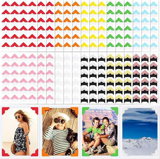 Pajean 720 Pieces Photo Corners Self Adhesive Photo Corners