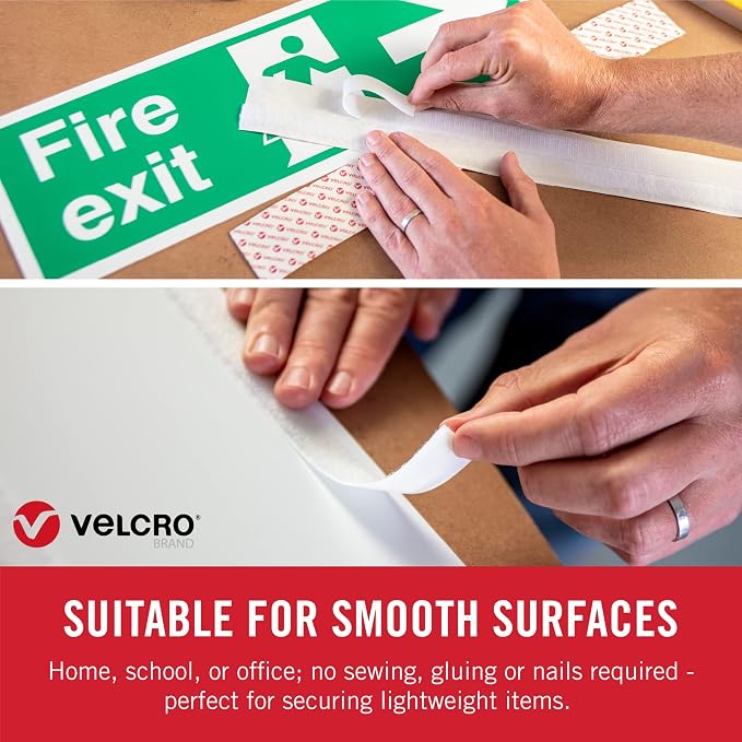 VELCRO Brand 5 Ft x 3/4 in | White Tape Roll