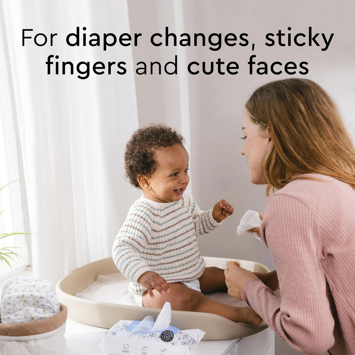 LILLYDOO Baby Wipes with 99% Water – Unscented, Hypoallergenic, Plant-Based, Strong & Plastic-Free, Compostable, 12 resealable Packs x 72 (864 Wipes Total)