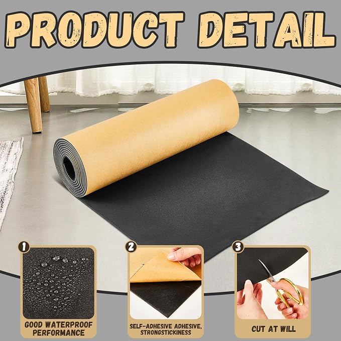 Pangda 1 Piece 78 x 12 x 1/8 Inch Extra Large Marine Foam Roll Closed Cell