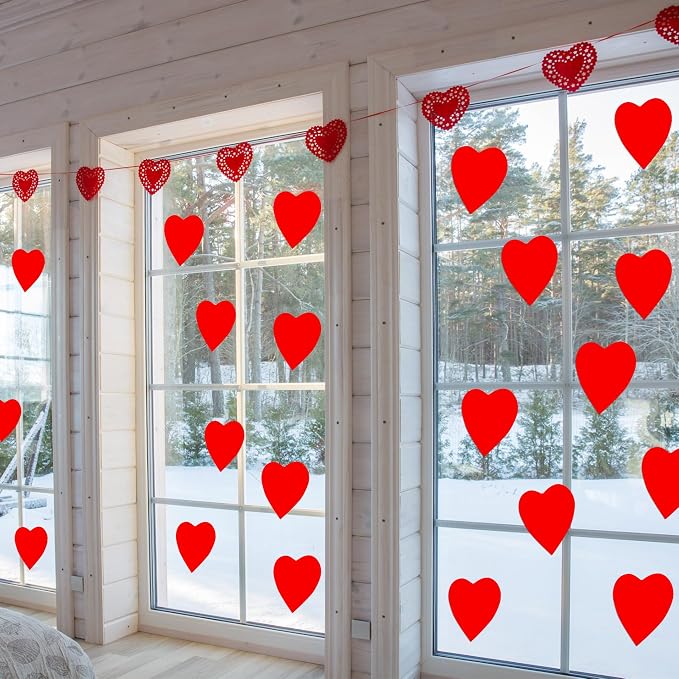 90 Pieces Heart Cutouts Paper Hearts Heart Shape Cards 5.5 Inches Large