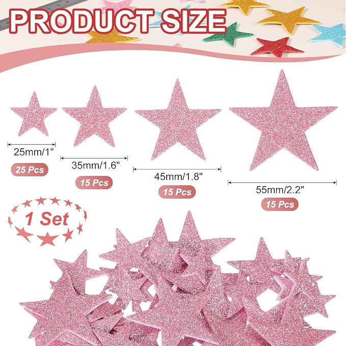 PATIKIL Star Foam Stickers