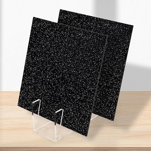 Glitter Acrylic Sheets 12 x 12 inch 1/8" Thick