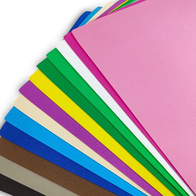 30 PCS EVA Foam Craft Sheets, 12 x 8 in, 2mm Thick Foam Boards