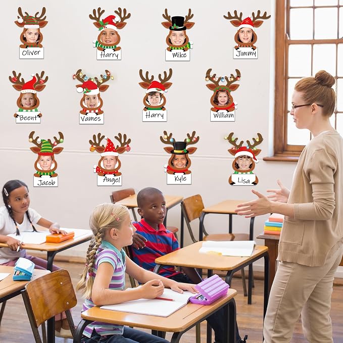 48 Set Christmas DIY Elk Cutouts