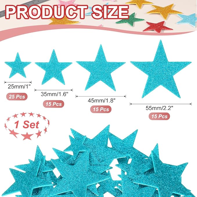 PATIKIL Star Foam Stickers