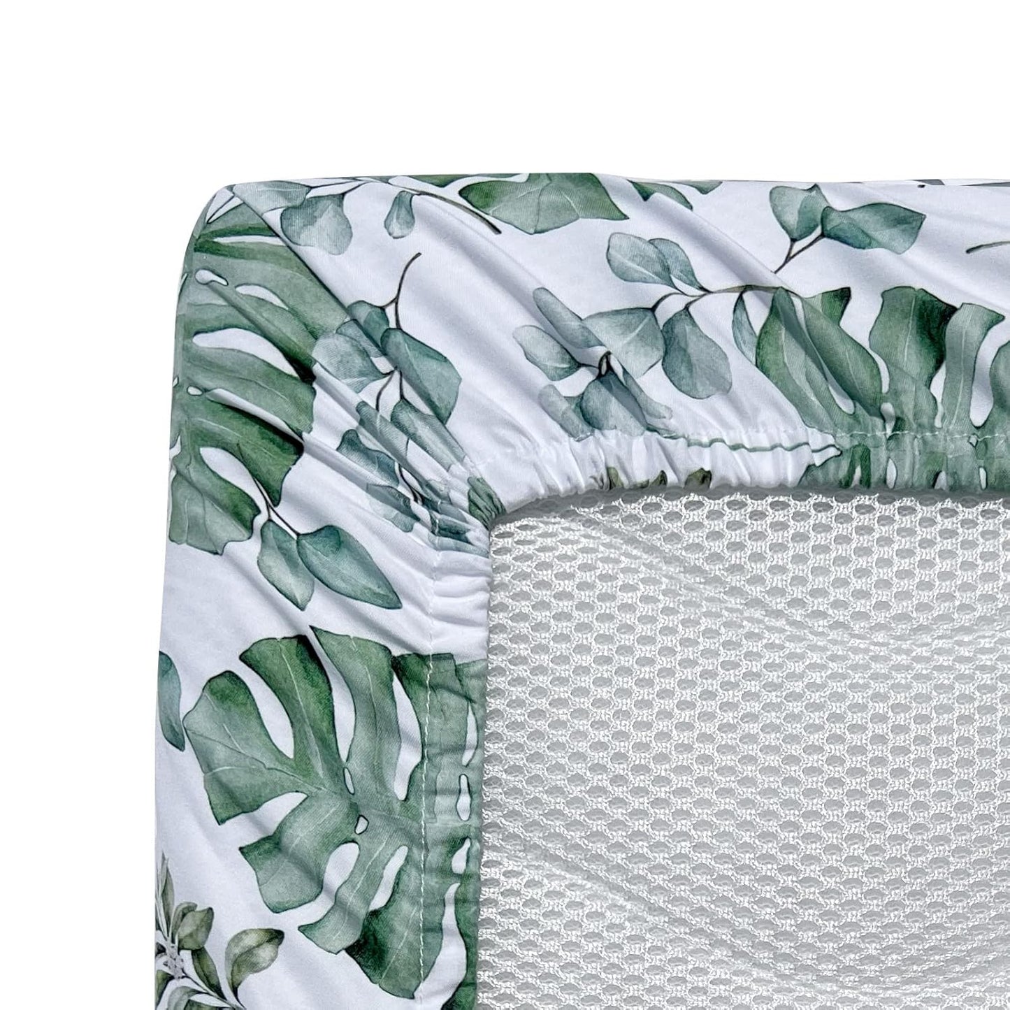 AMROSE 3 Pack Easy Care Changing Pad Covers, Ultra Soft Microfiber Diaper Change Table Sheets for Baby Boys and Girls, Leaf Collection
