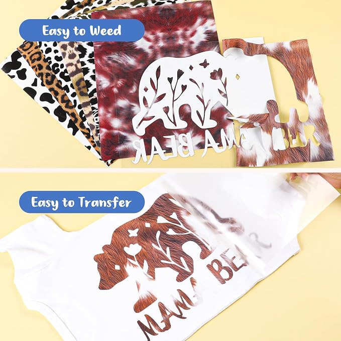 HTVRONT Leopard HTV Heat Transfer Vinyl