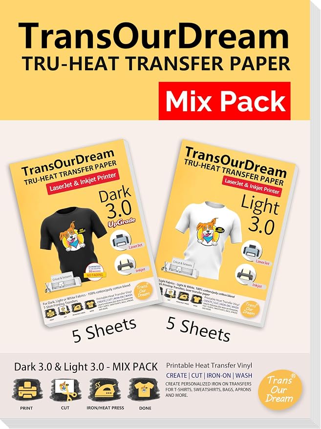 TransOurDream Iron on Heat Transfer Paper
