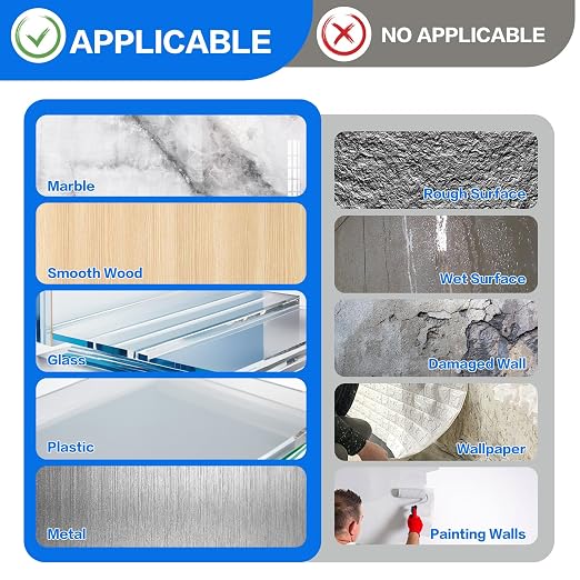 100 Pcs Double Sided Adhesive Pads, Heavy Duty Mounting Tape, 3mm Thickness