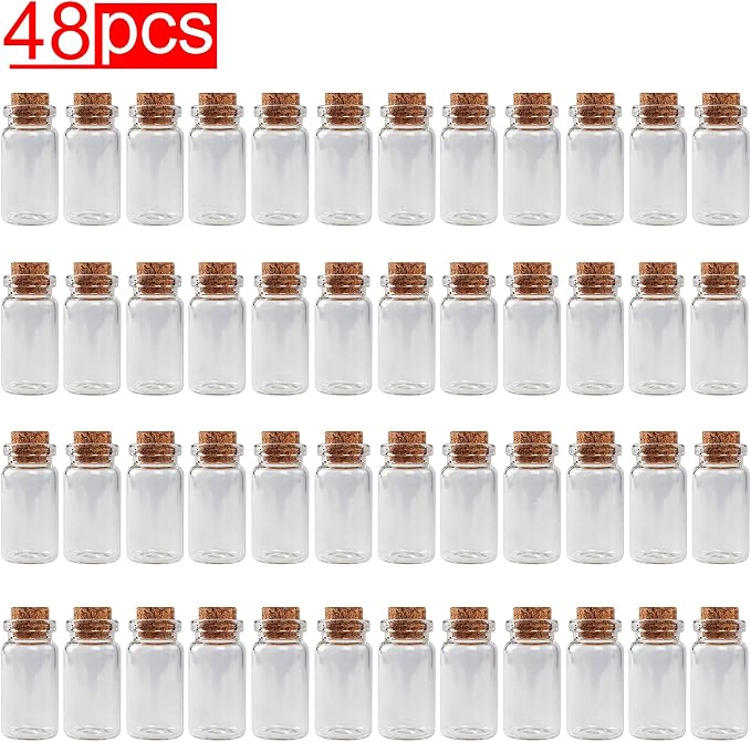 Super Z Outlet Mini Clear Glass Jars Bottles