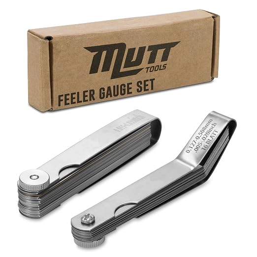Mutt Tools Feeler Gauge Set Metric and Inch