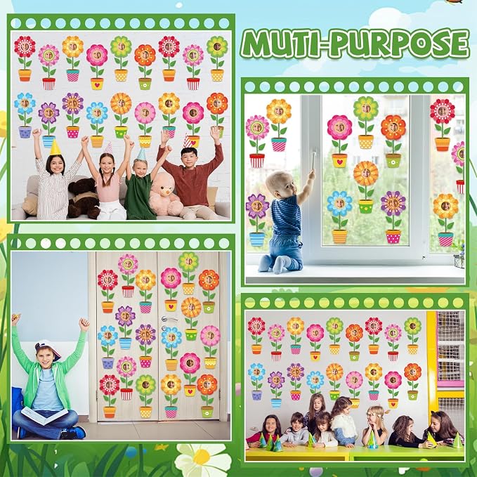 48 Set Flower Cutouts with Photo Space