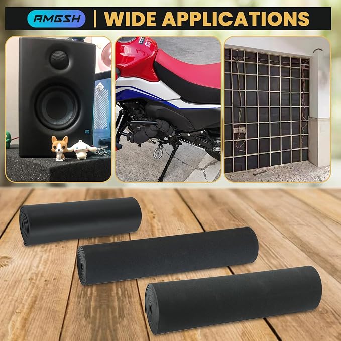 1/4" Thick X 17" Wide X 80" Long Closed-Cell Foam Neoprene Padding,