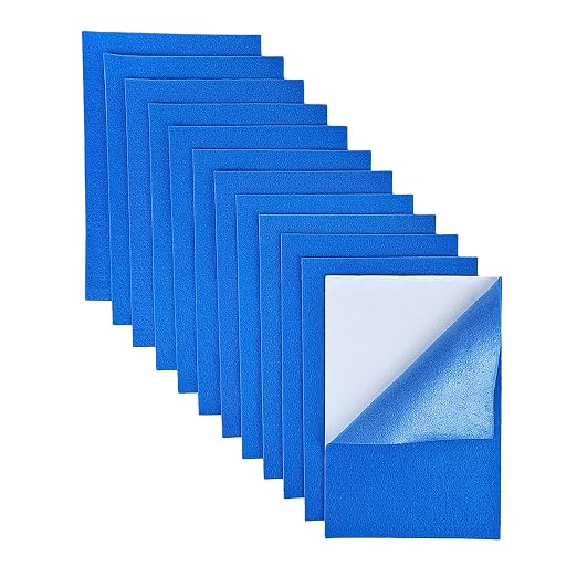 Jtnohx Self Adhesive Felt Sheets, 12 Pieces Felt Fabric