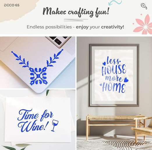 VViViD DECO65 Suede Brilliant Blue Permanent Adhesive Craft Vinyl