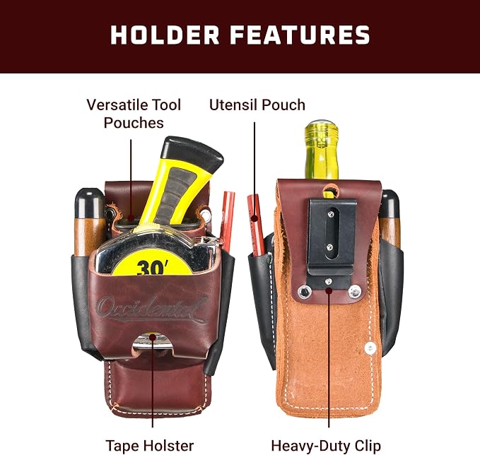 Occidental Leather Clip-On 4 in 1 Tool/Tape Holder