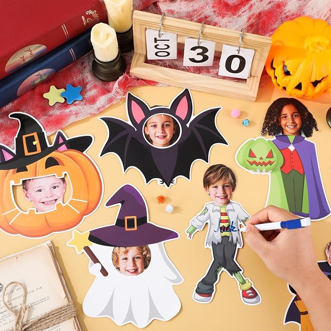 gisgfim 80Pcs Halloween Cutouts Boo Ghost Decorations Bulletin Board Halloween