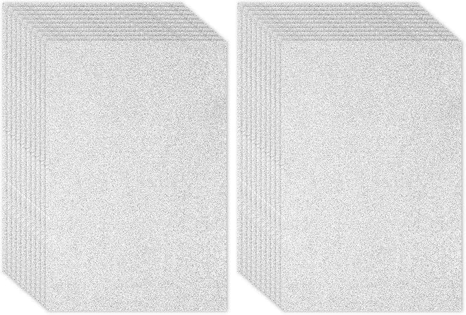 PATIKIL 20 Sheets 2mm Glitter Foam Sheet