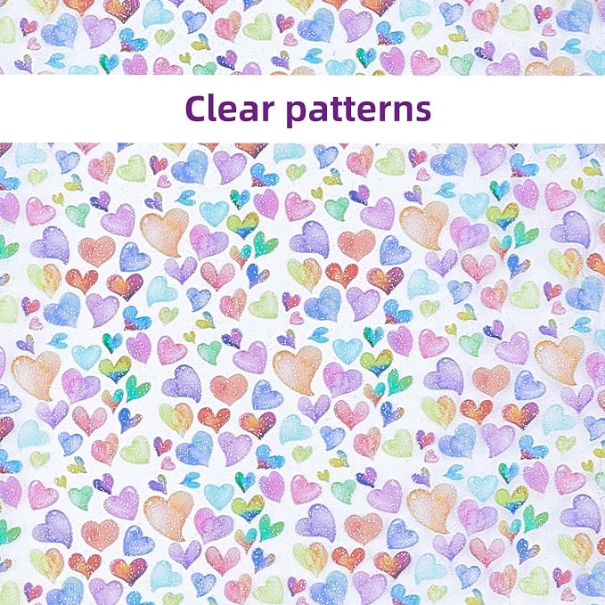 Printed TPU Jelly Faux Leather Fabric, 11.8 x 47.2 Inch Transparent Clear Jelly