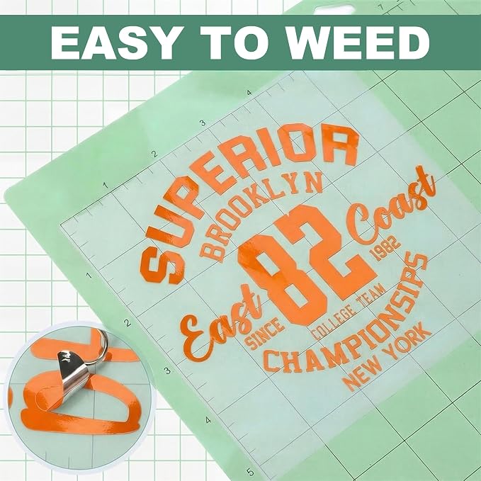 Orange Permanent Vinyl for Cricut Cutting Machine, Waterproof, Durable Orange