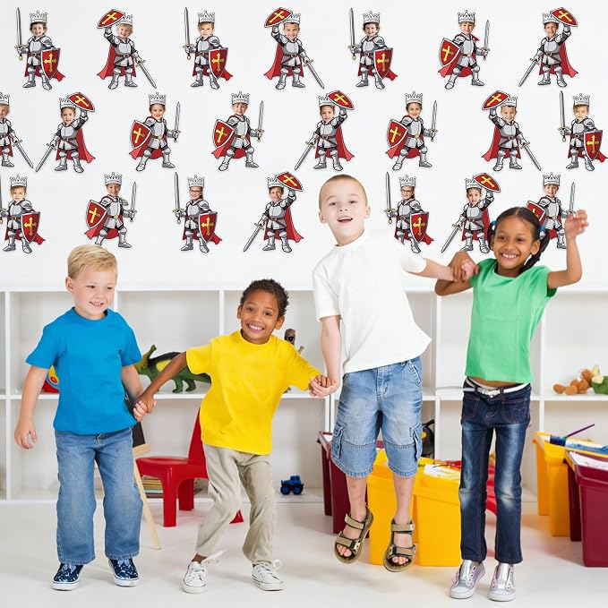 48 Set Medieval Knight Cutouts