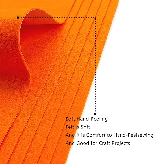 Jtnohx Self Adhesive Felt Sheets, 12 Pieces Felt Fabric