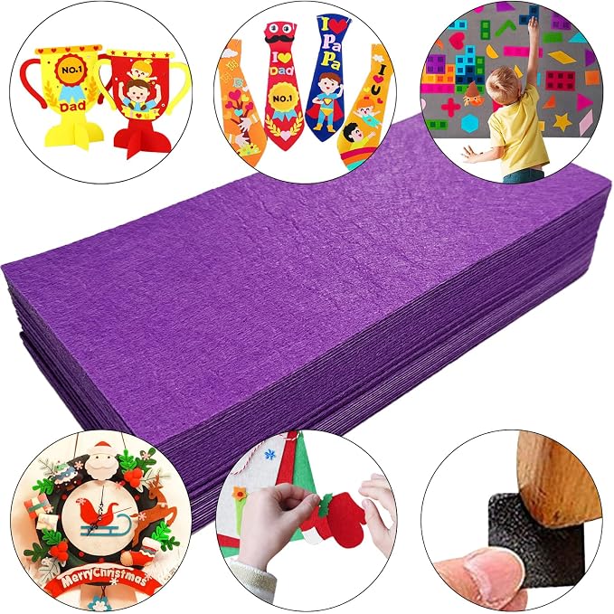 Jtnohx Self Adhesive Felt Sheets, Sticky Fabric Square