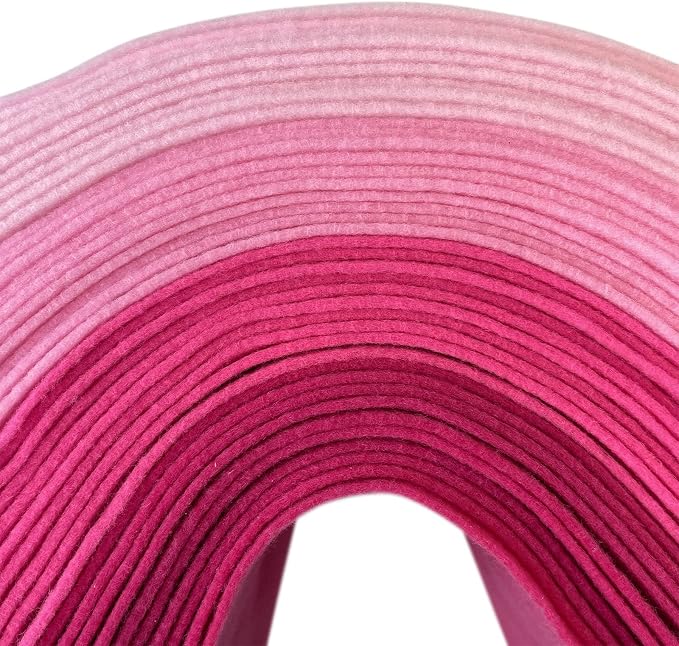 Jtnohx Soft Felt Sheets, 8x12 inches Assorted Craft Felt Fabric, 1.4mm Thick