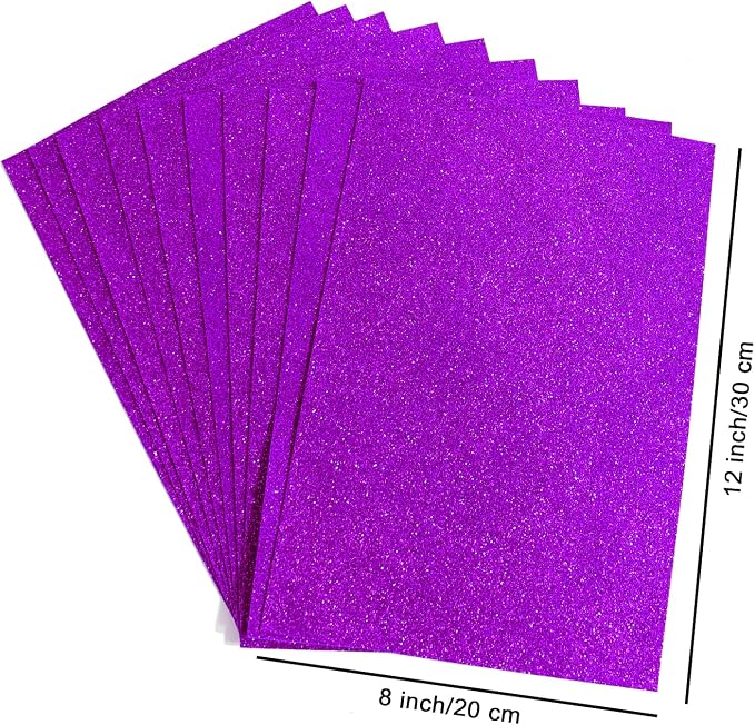 10 Sheets Glitter Paper Sheet for Easter Flag Father's Day Juneteenth Decor