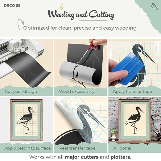 VViViD DECO65 Matte Pastel Carnation Pink Permanent Adhesive Craft Vinyl