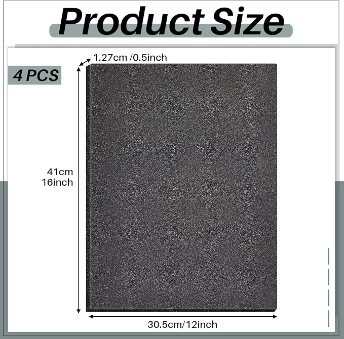Amylove 16 x 12 x 0.5 Polyurethane Foam Sheet Foam Pad
