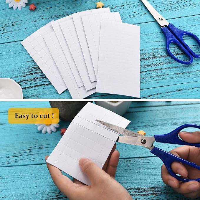 8 Sheets Foam Dots Squares, Adhesive 3D Foam Squares, 2 Sizes, Scrapbook |