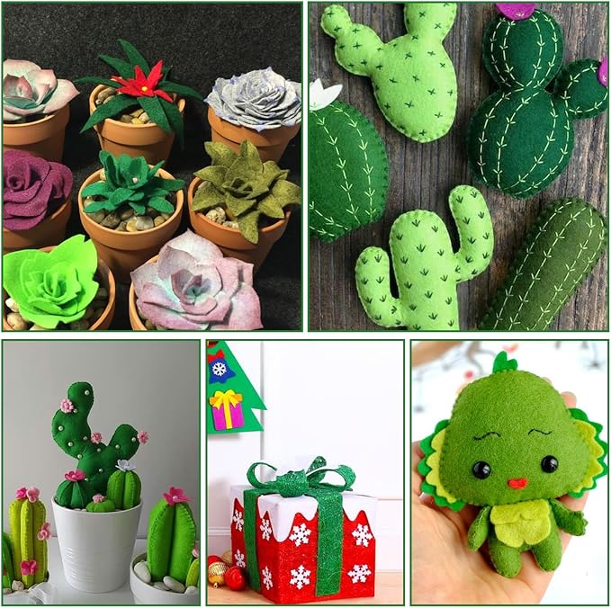 10Pcs Felt Sheets Fabric, 1mm | Polyester,