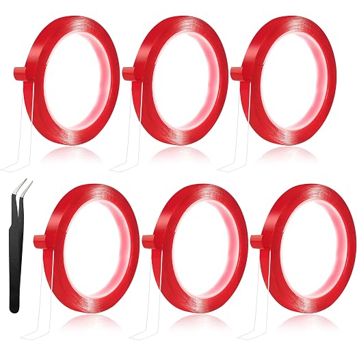 Double Sided Tape for Nails Double Tape for Nail Salon Supplies | 6 Rolls