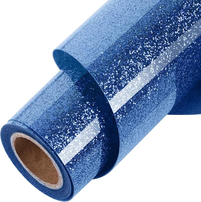 TORC Blue Glitter HTV Blue Heat Transfer Vinyl HTV Rolls