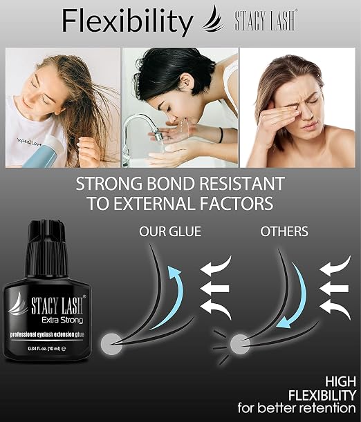 STACY LASH Extra Strong Eyelash Extension Glue / 0.5-1 Sec Dry/Retention – 8