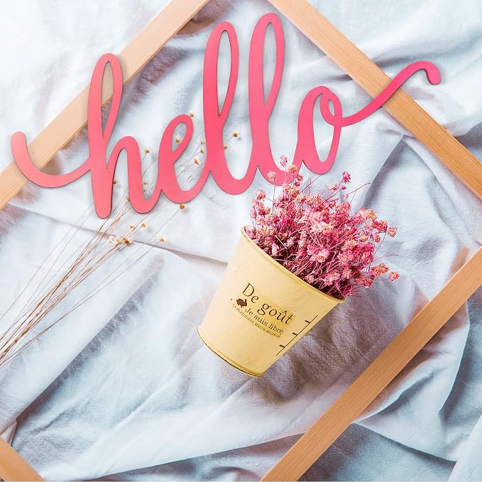 Welcome Hello Unfinished Wooden Letters Wood Cutout Signs