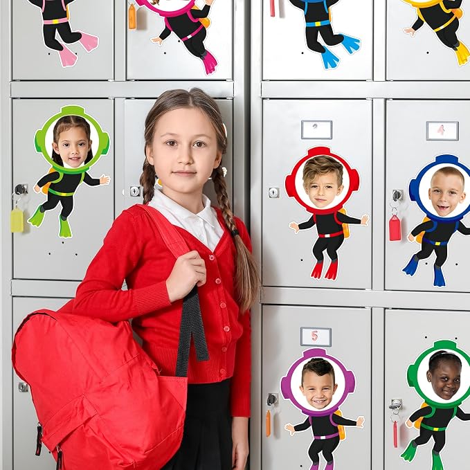 gisgfim 80Pcs Summer Cutouts Diving Suit Decorations Under the Sea Bulletin