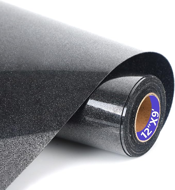 HTVVETUR Glitter HTV Vinyl Rolls Heat Transfer Vinyl