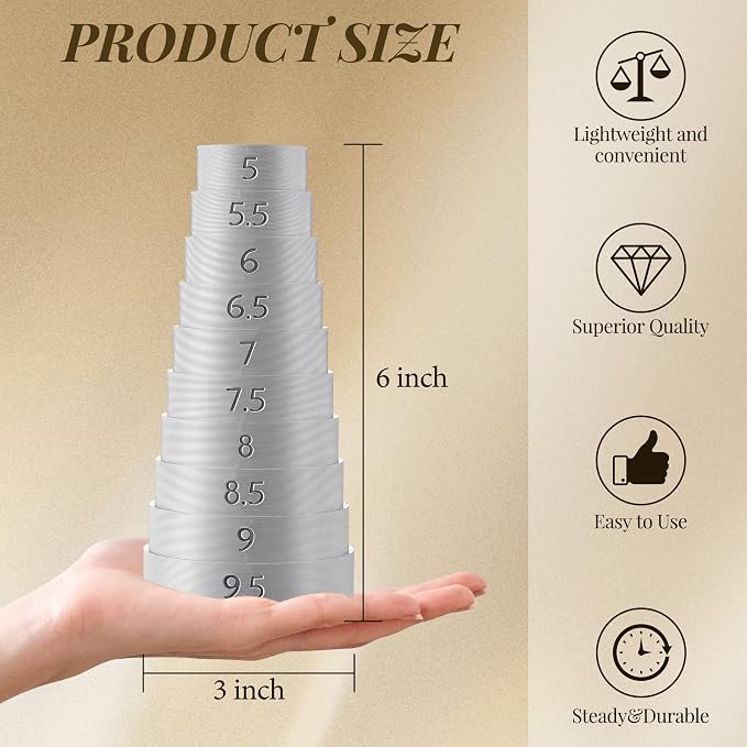 HappyAlley Professional Bracelet Sizer Mandrel