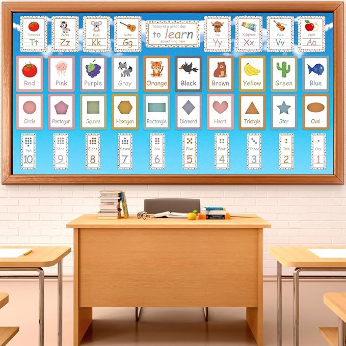 Qyeahkj 17.7in x 20ft Bulletin Board Paper Roll Bulletin Board Background Paper