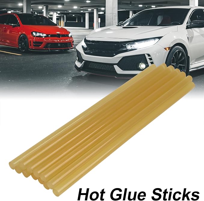 X AUTOHAUX 12 Pcs 7mm x 200mm Hot Glue Sticks Auto Body Paintless Dent Removal